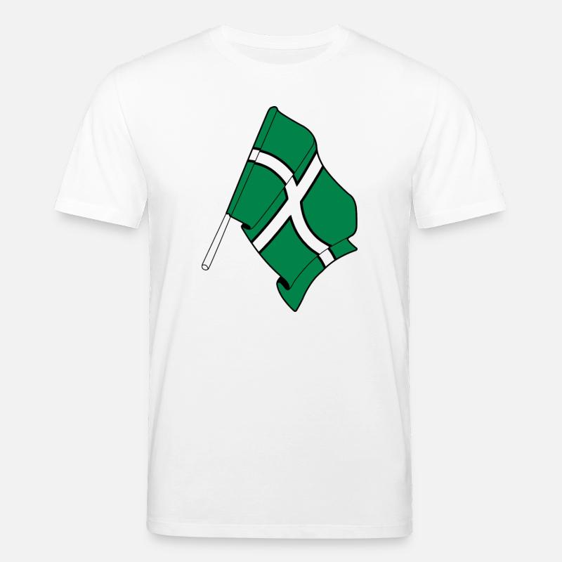 Flagge von Devon - Stanley/Stella Unisex Bio-T-Shirt CREATOR  - Weiß