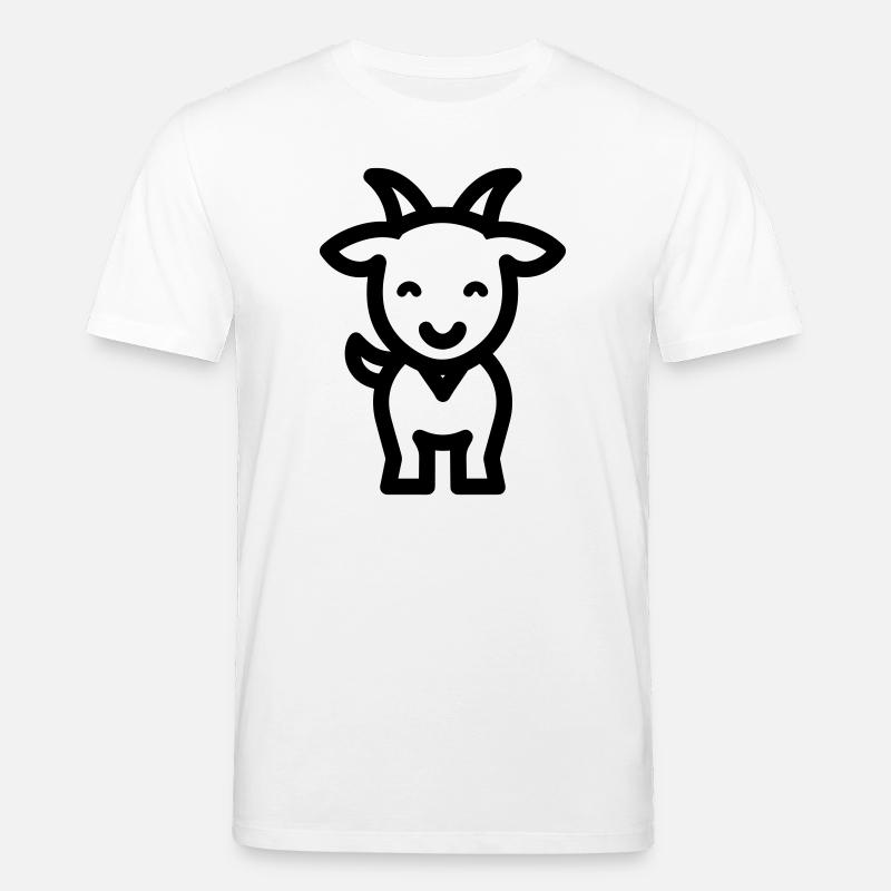 Ziege - Stanley/Stella Unisex Bio-T-Shirt CREATOR  - Weiß