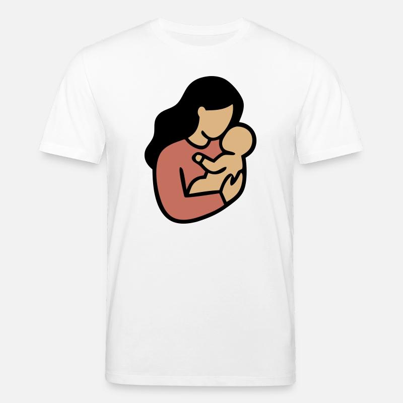 Mama Baby Boho Minimalismus - Stanley/Stella Unisex Bio-T-Shirt CREATOR - Weiß