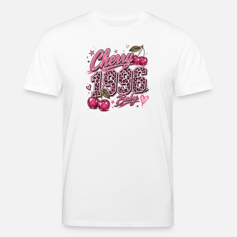 Cherry 1996 Bébé Léopard - T-shirt bio CREATOR Stanley/Stella Unisexe - blanc