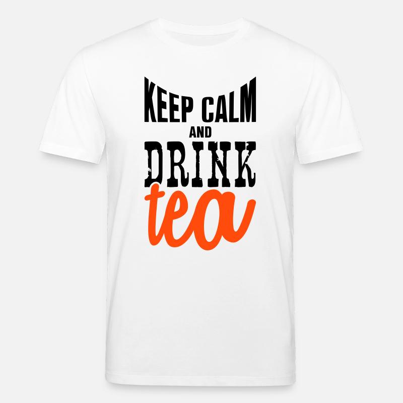 keep calm and drink tea - Stanley/Stella Unisex Bio-T-Shirt CREATOR - Weiß