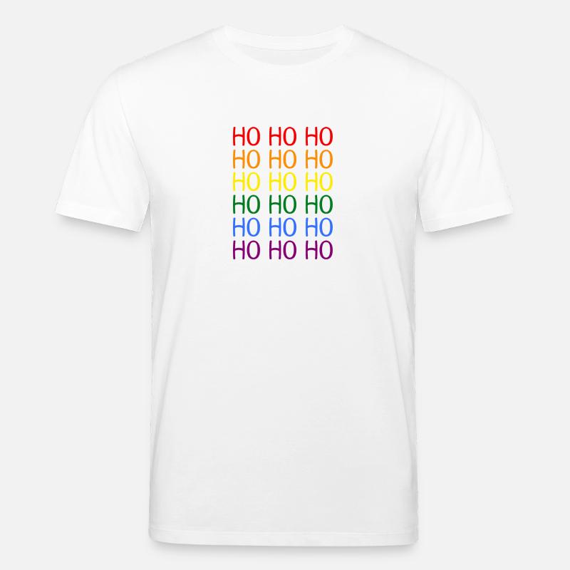 Hohoho Regenbogen LGBT - Stanley/Stella Unisex Bio-T-Shirt CREATOR  - Weiß