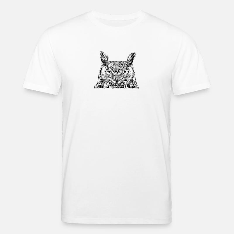 Eule - Stanley/Stella Unisex Bio-T-Shirt CREATOR  - Weiß