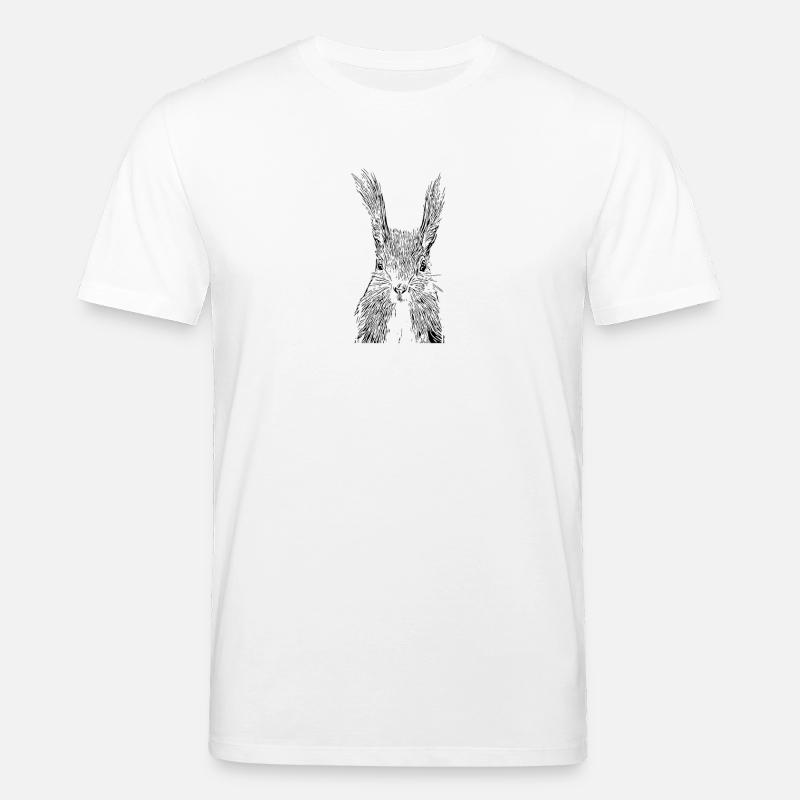 Eichhörnchen - Stanley/Stella Unisex Bio-T-Shirt CREATOR  - Weiß