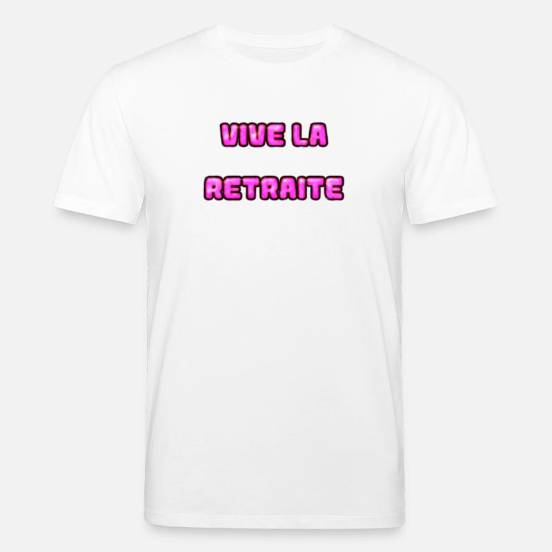 RETRAITE. RETRAITE. RETRAITEE. RETRAITE - T-shirt bio CREATOR Stanley/Stella Unisexe - blanc