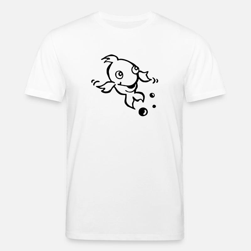 Fisch - Stanley/Stella Unisex Bio-T-Shirt CREATOR  - Weiß
