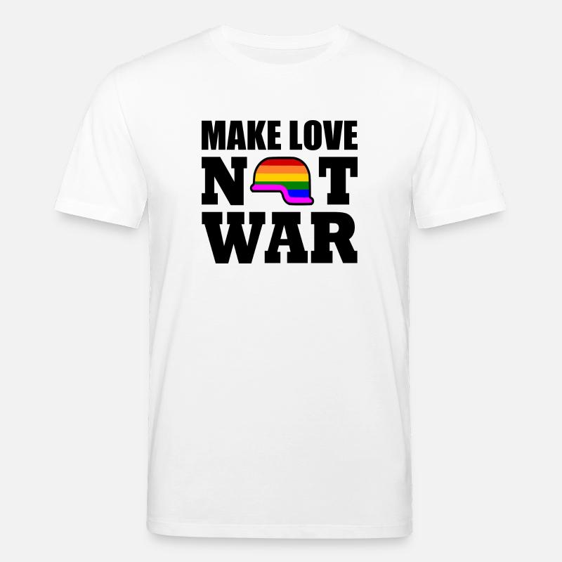 Make love not war - Stanley/Stella Unisex Bio-T-Shirt CREATOR  - Weiß