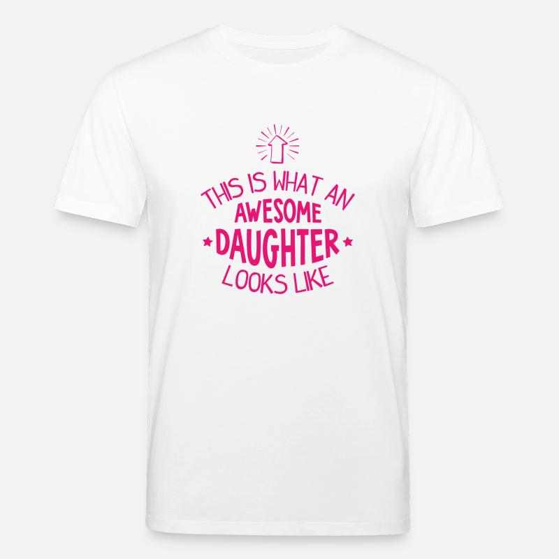 Awesome Daughter - Stanley/Stella Unisex Bio-T-Shirt CREATOR  - Weiß