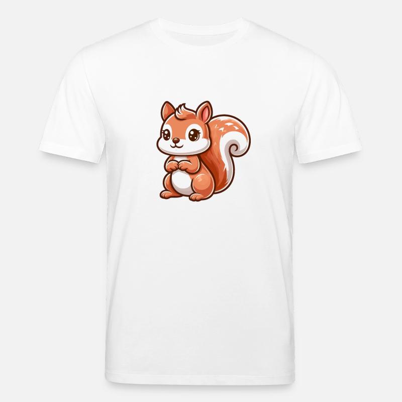 Niedliches kleines Eichhörnchen - Stanley/Stella Unisex Bio-T-Shirt CREATOR  - Weiß