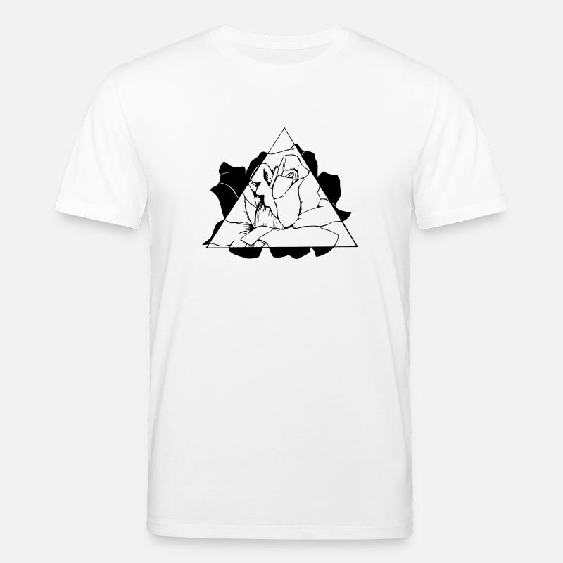 Triangle Rose - Stanley/Stella Unisex Bio-T-Shirt CREATOR  - Weiß