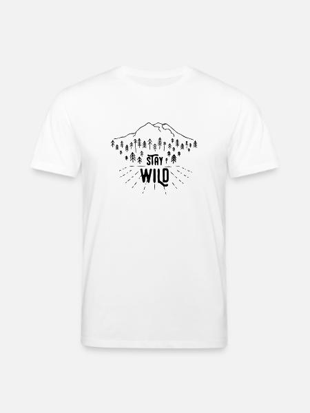 Stay Wild - Stanley/Stella CREATOR Unisex Organic T-Shirt - white