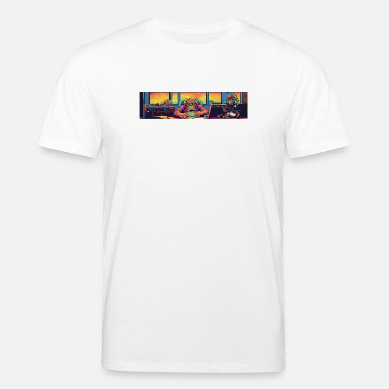 Monster Café Neon - Stanley/Stella Unisex Bio-T-Shirt CREATOR  - Weiß