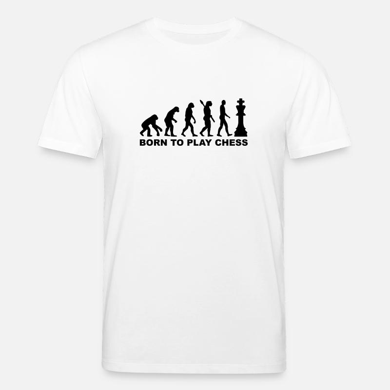 Evolution Chess - T-shirt bio CREATOR Stanley/Stella Unisexe - blanc