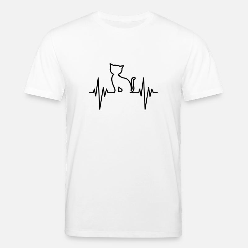 Cat Pulse - Stanley/Stella Unisex Bio-T-Shirt CREATOR  - Weiß