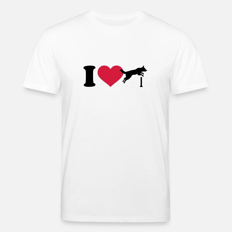 I love Agility - T-shirt bio CREATOR Stanley/Stella Unisexe - blanc