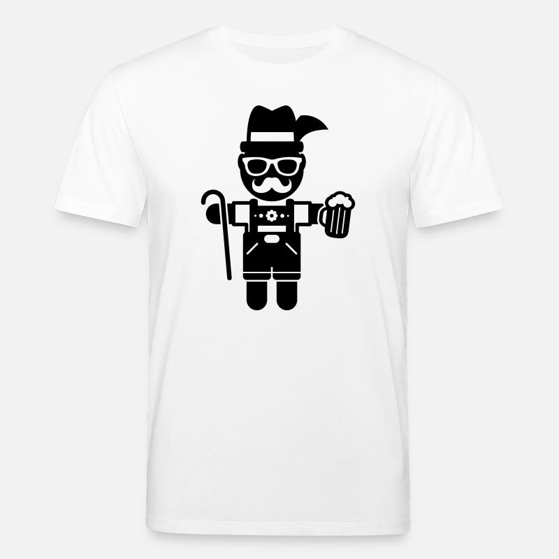 mann bier - Stanley/Stella Unisex Bio-T-Shirt CREATOR  - Weiß