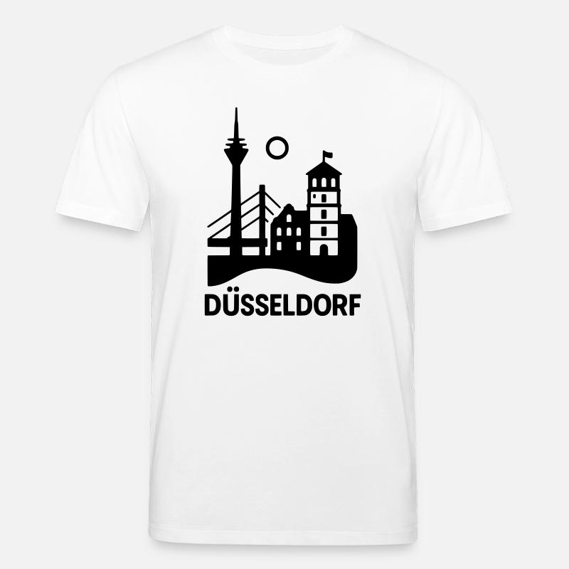 Silhouette de Düsseldorf - T-shirt bio CREATOR Stanley/Stella Unisexe - blanc