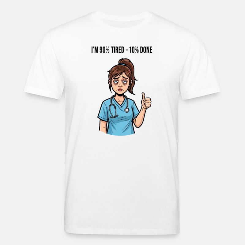 Krankenschwester Pflegerin Spruch - Stanley/Stella Unisex Bio-T-Shirt CREATOR  - Weiß