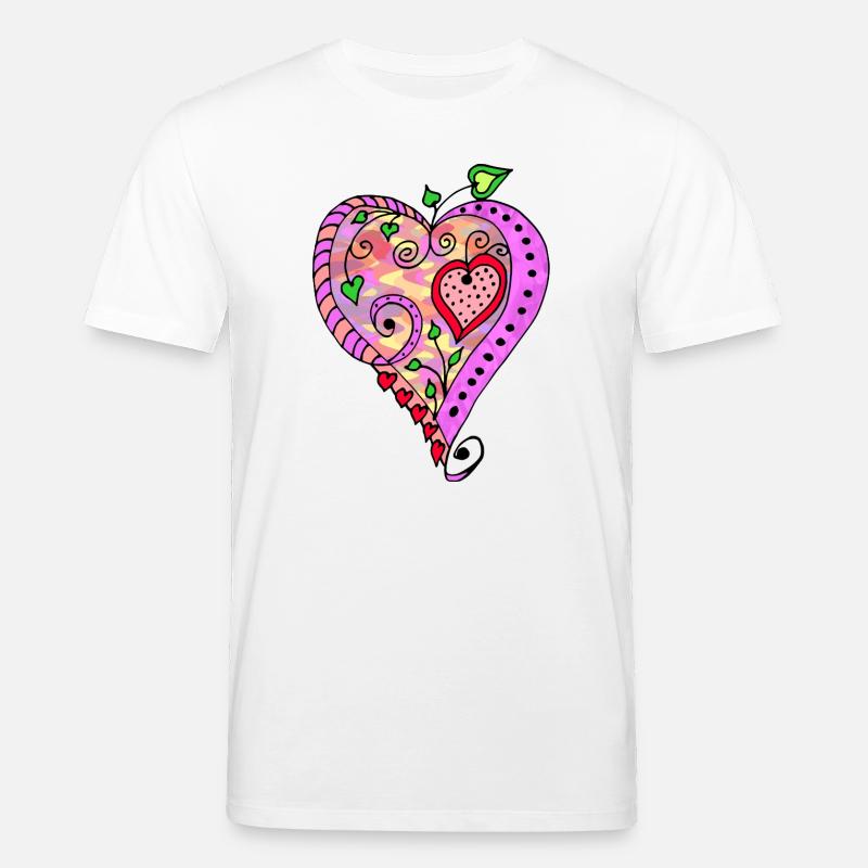 Herz - Stanley/Stella Unisex Bio-T-Shirt CREATOR  - Weiß