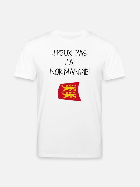 J'peux pas J'ai Normandie - T-shirt bio CREATOR Stanley/Stella Unisexe - blanc