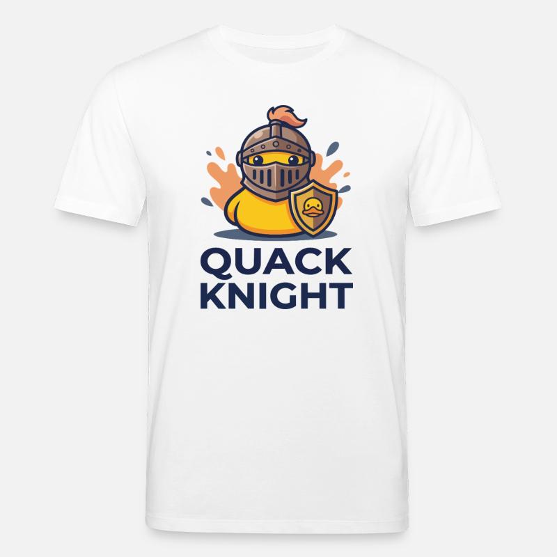 Quack-Ritter-Rüstungsente - Stanley/Stella Unisex Bio-T-Shirt CREATOR  - Weiß