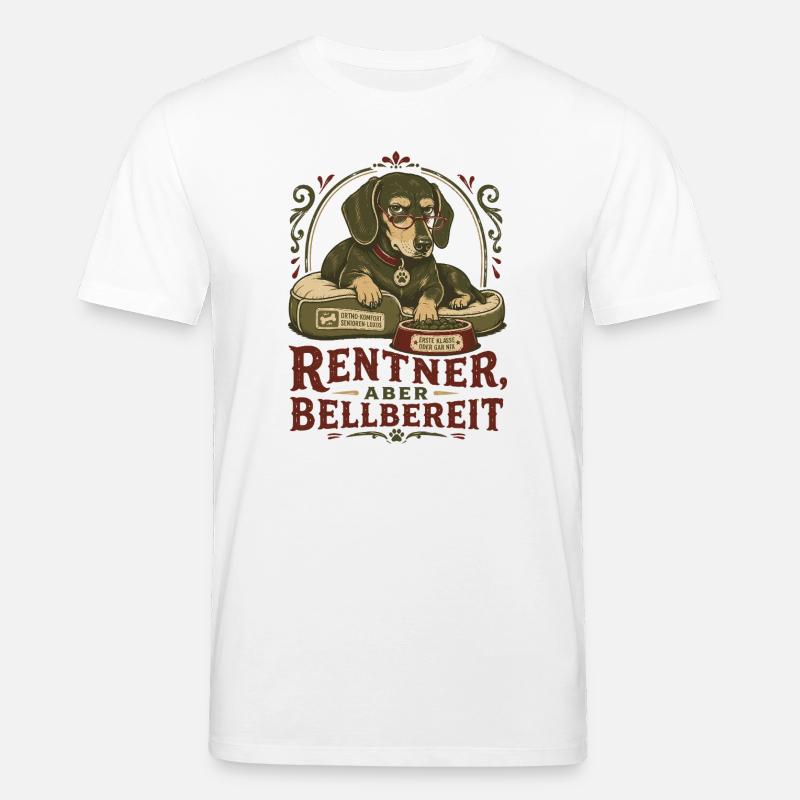Retraités mais prêts à aboyer - T-shirt bio CREATOR Stanley/Stella Unisexe - blanc