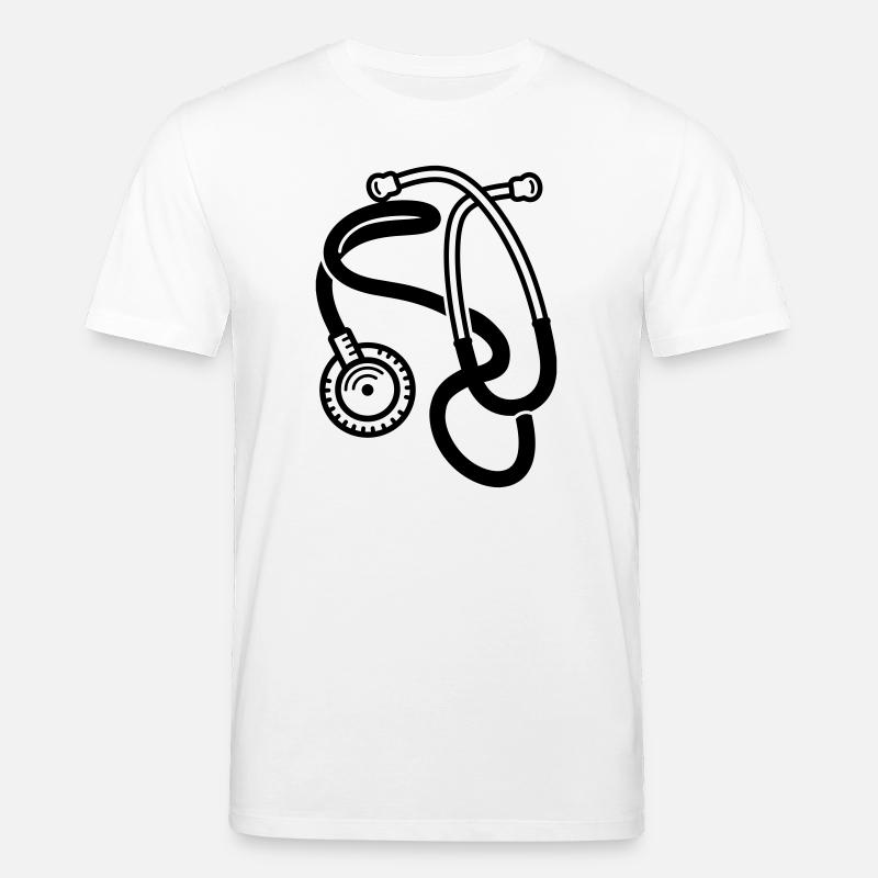 stéthoscope - T-shirt bio CREATOR Stanley/Stella Unisexe - blanc