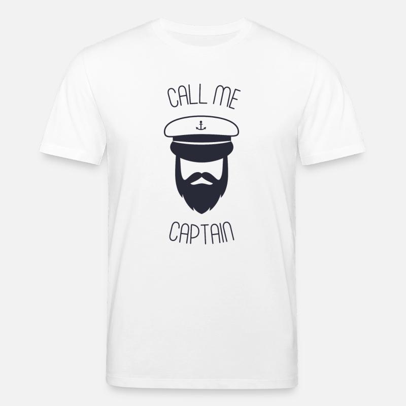 Appelez-moi le capitaine - T-shirt bio CREATOR Stanley/Stella Unisexe - blanc