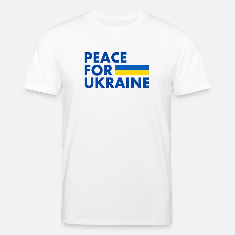 Peace for ukraine - Stanley/Stella Unisex Bio-T-Shirt CREATOR  - Weiß