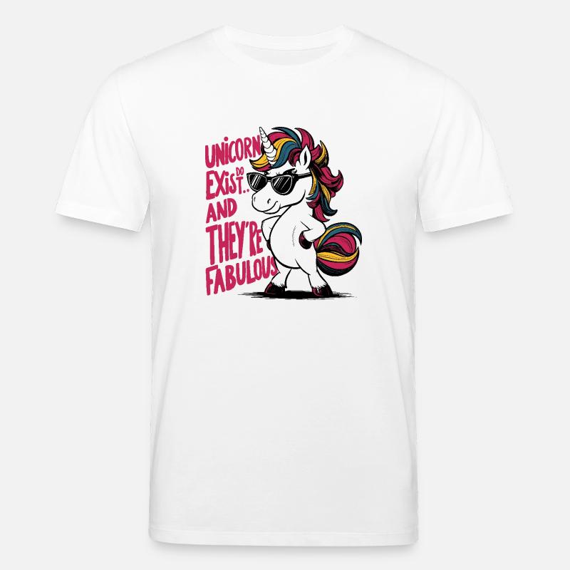 Einhörner faboulos - Stanley/Stella Unisex Bio-T-Shirt CREATOR  - Weiß