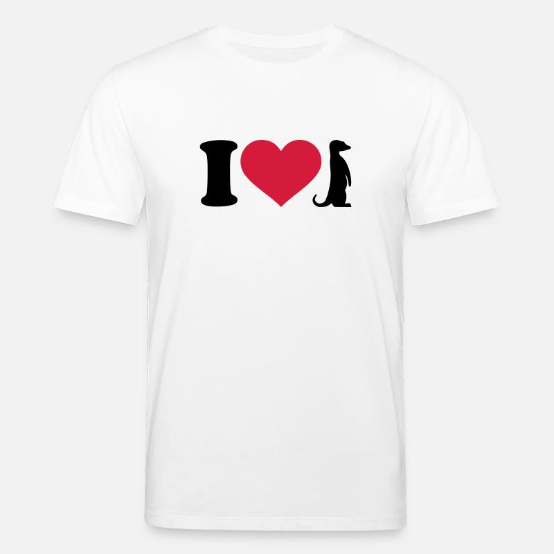 Erdmännchen - Stanley/Stella Unisex Bio-T-Shirt CREATOR  - Weiß
