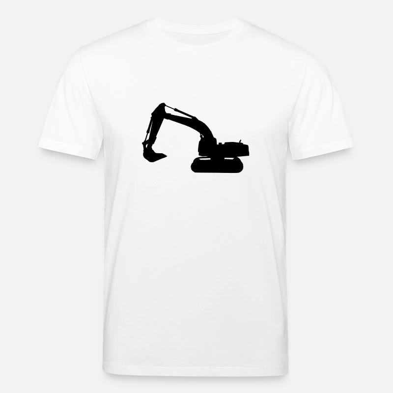 Bagger LKW Baumaschine - Stanley/Stella Unisex Bio-T-Shirt CREATOR  - Weiß