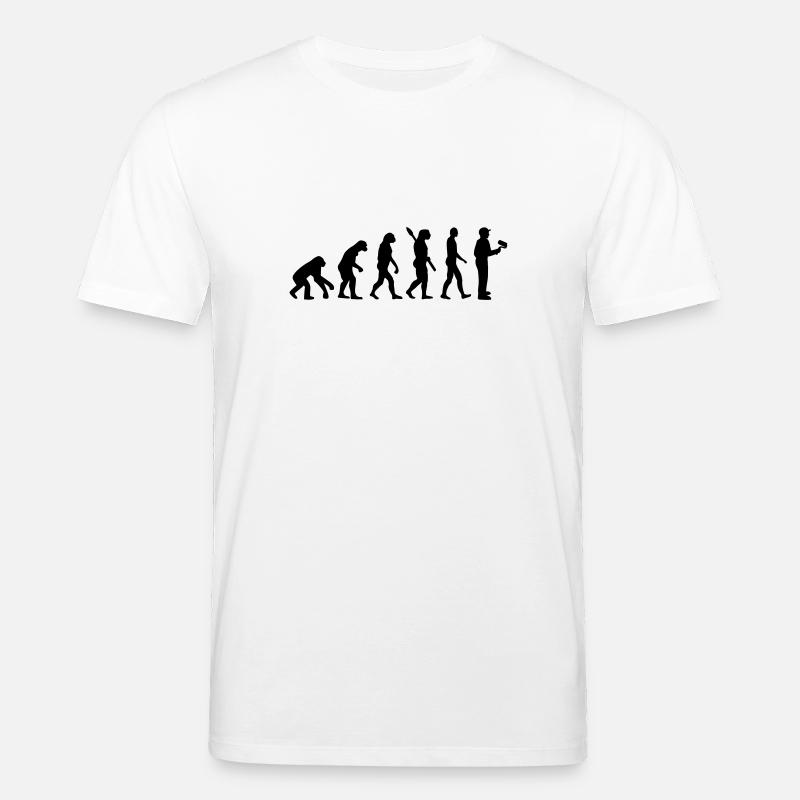 Maler Evolution - Stanley/Stella Unisex Bio-T-Shirt CREATOR  - Weiß