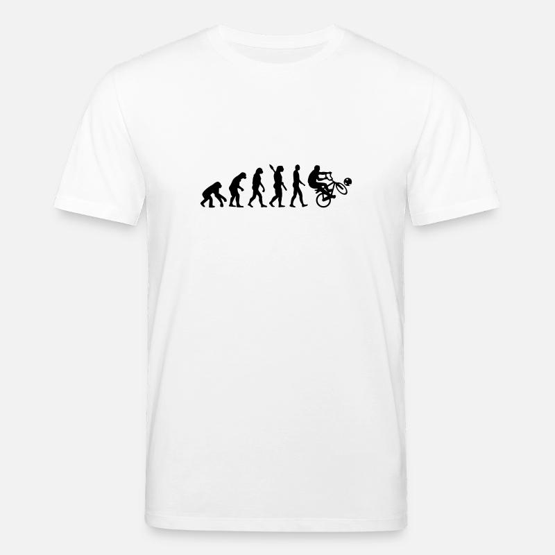 Evolution Cycle ball - T-shirt bio CREATOR Stanley/Stella Unisexe - blanc