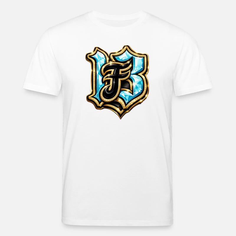 Edelstein-H Monogramm mit Glanzeffekt - Stanley/Stella Unisex Bio-T-Shirt CREATOR  - Weiß
