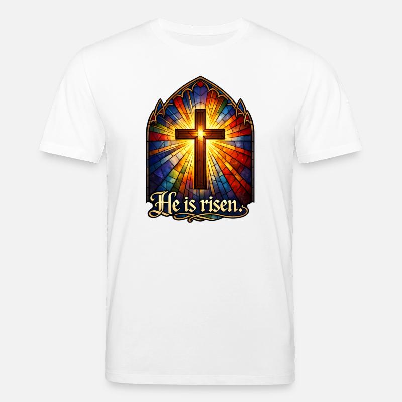 He is risen - Stanley/Stella Unisex Bio-T-Shirt CREATOR  - Weiß