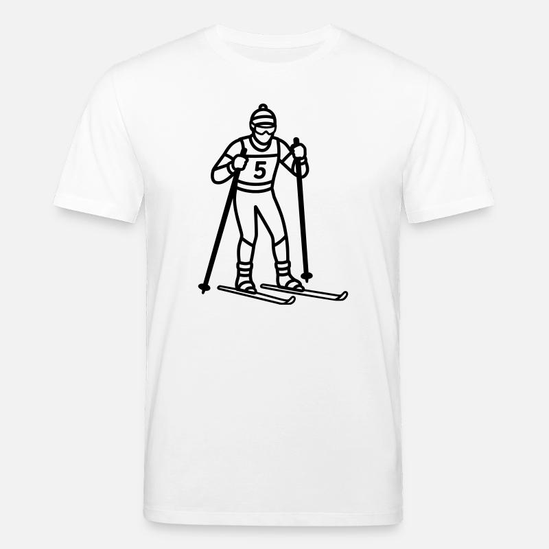 Langlauf - Stanley/Stella Unisex Bio-T-Shirt CREATOR  - Weiß