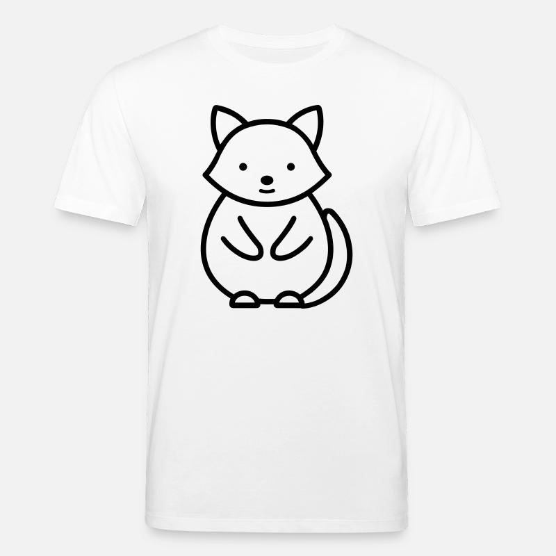 Waschbär - Stanley/Stella Unisex Bio-T-Shirt CREATOR  - Weiß