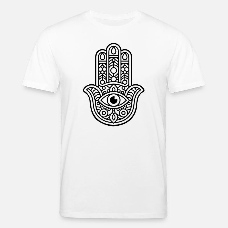 Hamsa-Zeichen - Stanley/Stella Unisex Bio-T-Shirt CREATOR  - Weiß