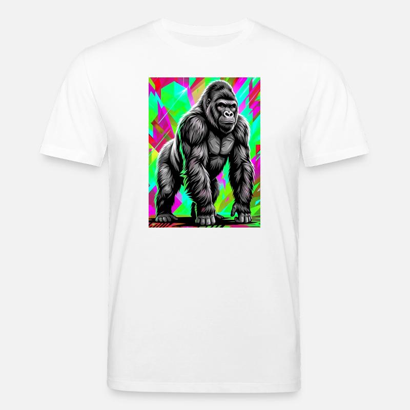 gorille - T-shirt bio CREATOR Stanley/Stella Unisexe - blanc