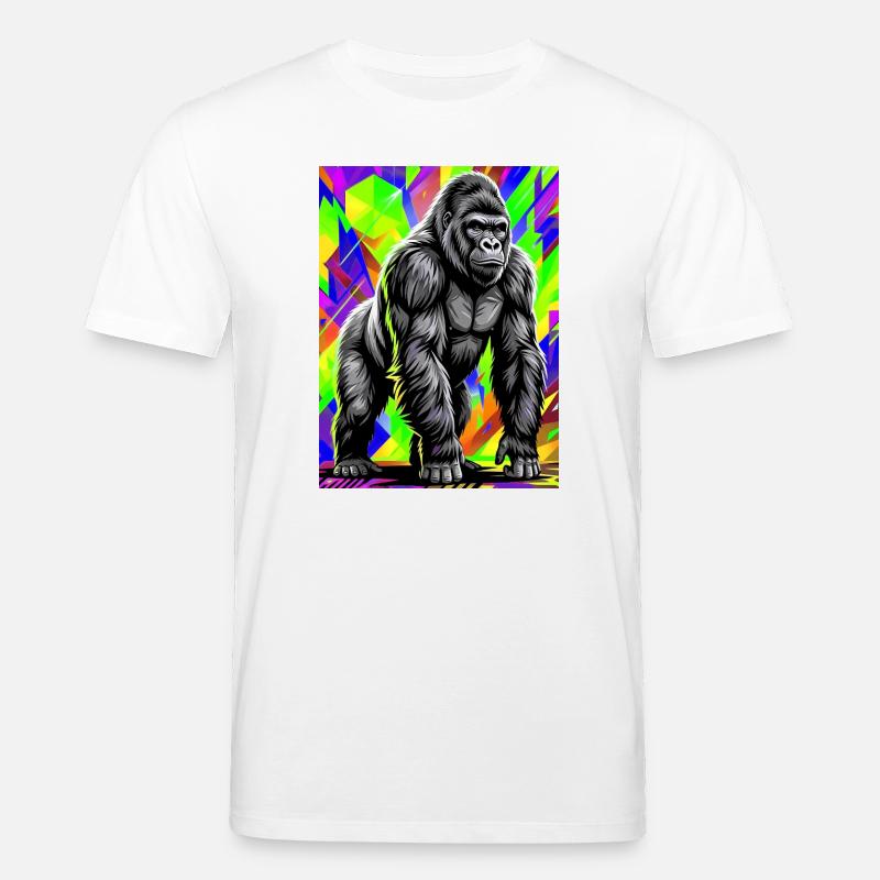 Gorilla - Stanley/Stella Unisex Bio-T-Shirt CREATOR  - Weiß