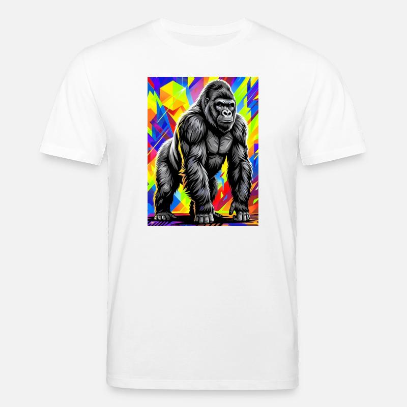 gorille - T-shirt bio CREATOR Stanley/Stella Unisexe - blanc