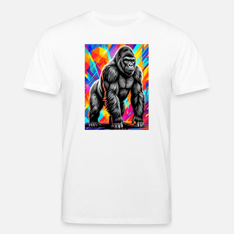 Gorilla - Stanley/Stella Unisex Bio-T-Shirt CREATOR  - Weiß