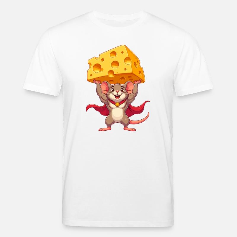 Supermaus Käseheld - Stanley/Stella Unisex Bio-T-Shirt CREATOR - Weiß