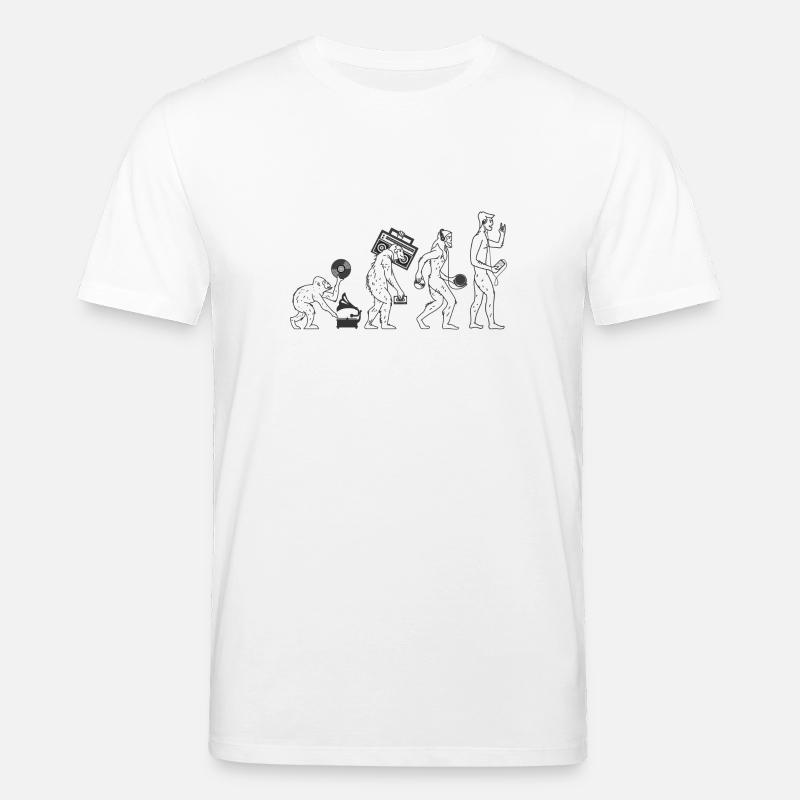 Musique évolution - T-shirt bio CREATOR Stanley/Stella Unisexe - blanc