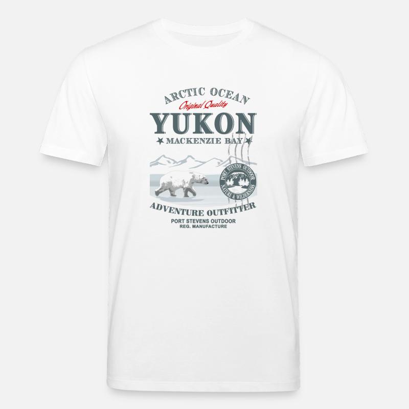 Yukon - Polar Bear - Eisbär - Stanley/Stella Unisex Bio-T-Shirt CREATOR - Weiß
