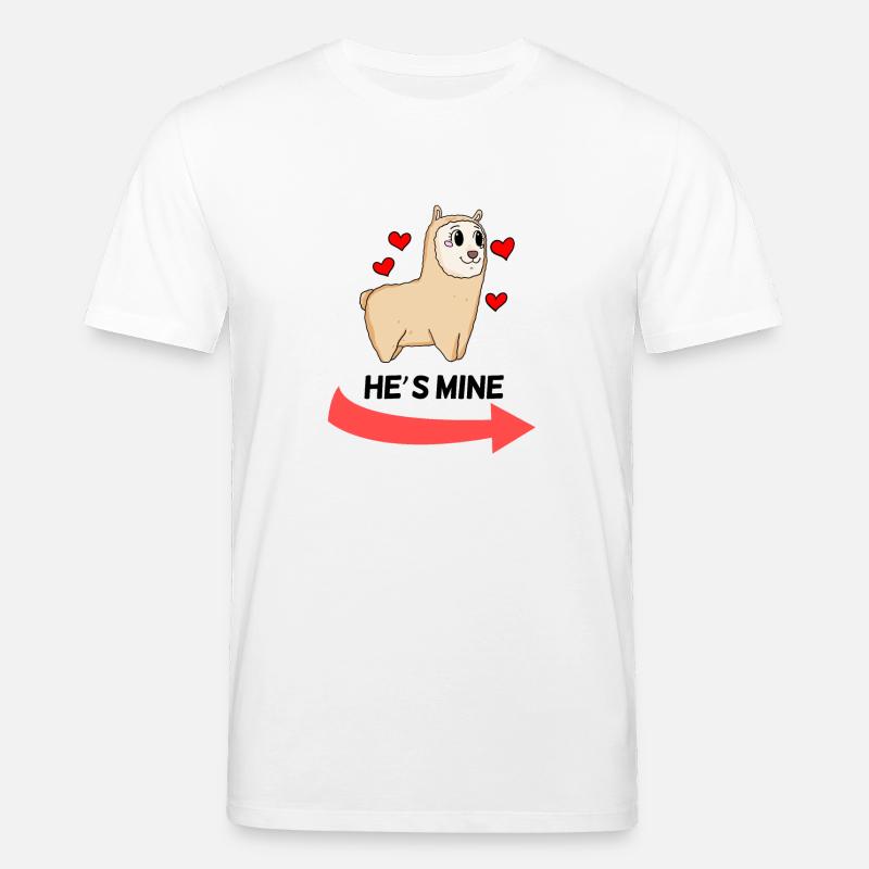 He is Mine - Partnerlook 1 - T-shirt bio CREATOR Stanley/Stella Unisexe - blanc