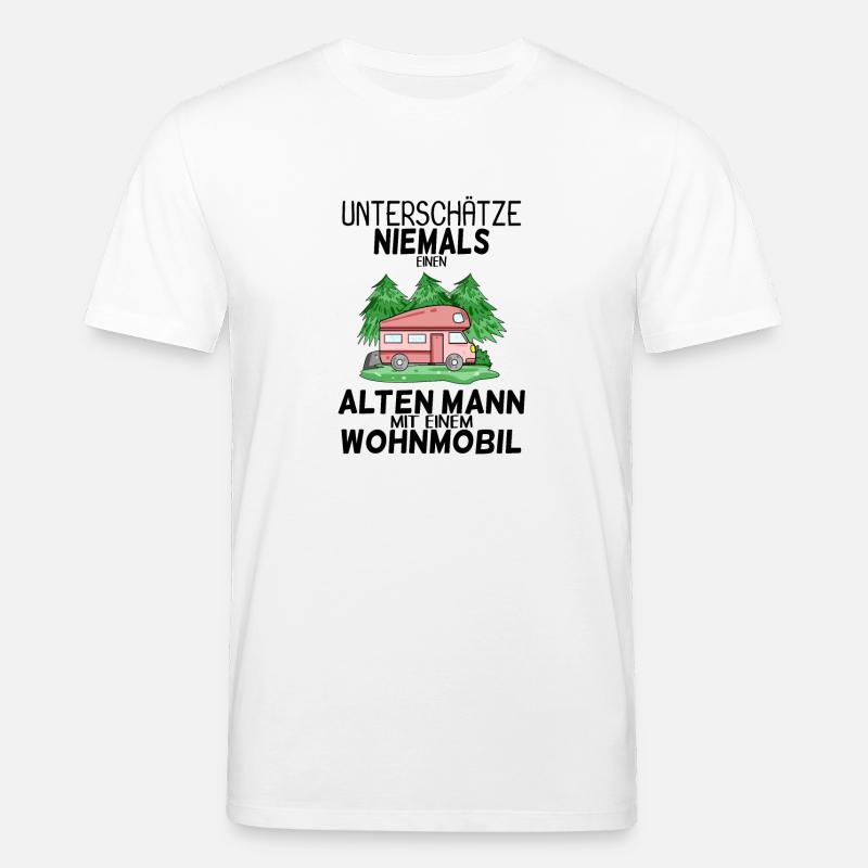 Alter Mann Wohnmobil - Stanley/Stella Unisex Bio-T-Shirt CREATOR  - Weiß