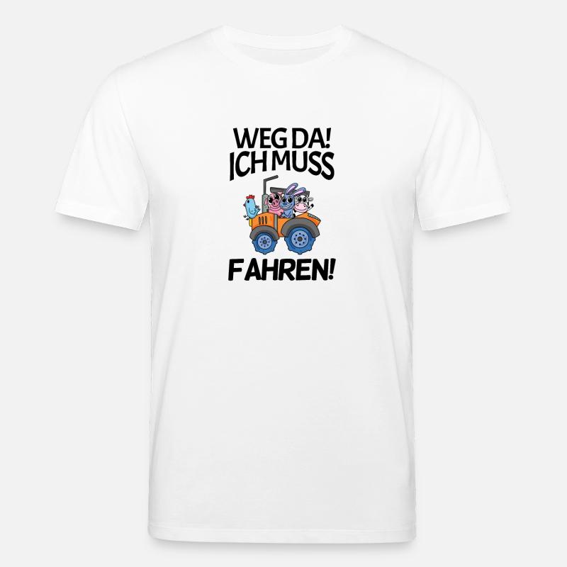Traktor Trecker Spruch - Stanley/Stella Unisex Bio-T-Shirt CREATOR  - Weiß