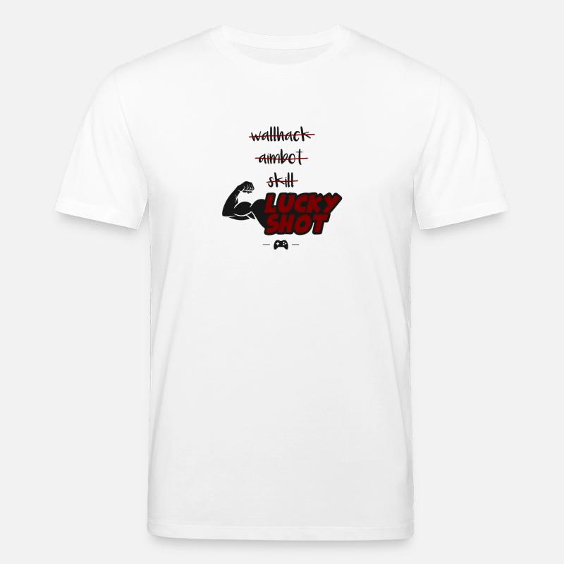 glücklicher Schuss - Stanley/Stella Unisex Bio-T-Shirt CREATOR  - Weiß